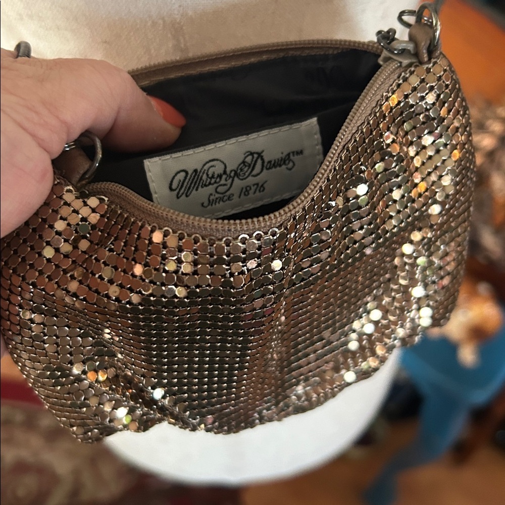 Vintage Bronze Metal Mesh Bag - Picture 11 of 15